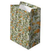 Citrus Botanische Gift Bag Medium Cadeauzakje (Achterkant Gekanteld)
