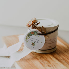 Citrus botanische groen | Bruiloft dank u Bedankjes Labels