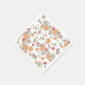 Citrus Botanische Kerst Sinaasappel Servet (Hoek)