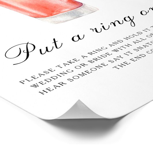 Citrus bridal shower - Put a ring on it game Poster (Hoek)