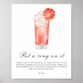 Citrus bridal shower - Put a ring on it game Poster (Voorkant)