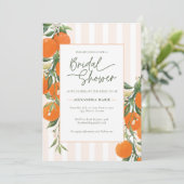 Citrus Bridal Shower-uitnodiging Kaart (Staand voorkant)