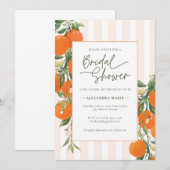 Citrus Bridal Shower-uitnodiging Kaart (Voorkant / Achterkant)