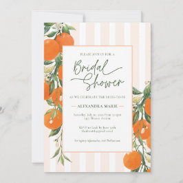 Citrus Bridal Shower-uitnodiging Kaart