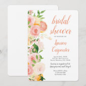 Citrus Bridal Shower-uitnodiging Kaart (Voorkant / Achterkant)