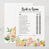 Citrus Bride of Groom game volledig bewerkbaar met Kaart (Voorkant / Achterkant)