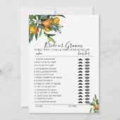 Citrus Bride of Groom game volledig bewerkbaar met Kaart (Voorkant)