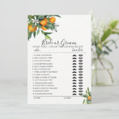Citrus Bride of Groom game volledig bewerkbaar met Kaart (Staand voorkant)