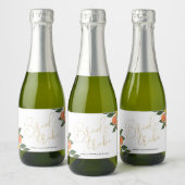 Citrus Bride Tribe Bachelorette Sparkling Wijnetiket (Flessen)