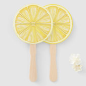 Citrus Bright Lemon Positano Amalfi Handwaaier (Voorkant en achterkant)