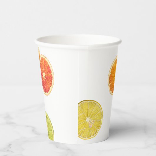 Citrus Bruids Brunch Citroen Sinaasappel Vrijgezel Papieren Bekers (Rechts)