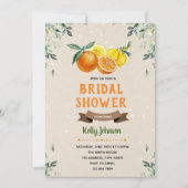 Citrus bruids douche uitnodiging (Voorkant)