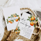 Citrus bruids douche uitnodiging belangrijkste squ