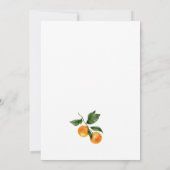 Citrus Bruids Douche Uitnodiging | Hoofdplein (Achterkant)