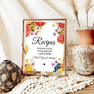 Citrus bruids Laat je Recepten Vrijgezellenfeest Poster