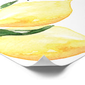 Citrus bruids thee welkom schuimbord poster (Hoek)