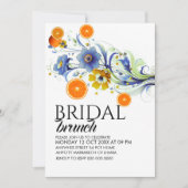 Citrus Bruidsbrunch Uitnodiging Template, Sinaasap (Voorkant)