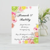 CITRUS BRUIDSDOUCHE UITNODIGING (Staand voorkant)