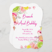 CITRUS BRUIDSDOUCHE UITNODIGING (Voorkant / Achterkant)