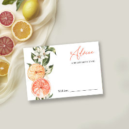 Citrus Bruidsfeest Advies voor de Bruid Kaart