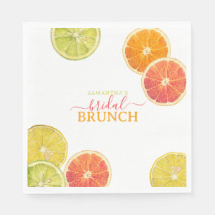 Citrus Bruiloft Brunch Citroen Sinaasappel Bruilof Servet
