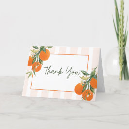 Citrus Bruiloft Dankkaart Bedankkaart