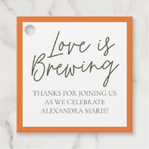 Citrus bruiloft favor tags