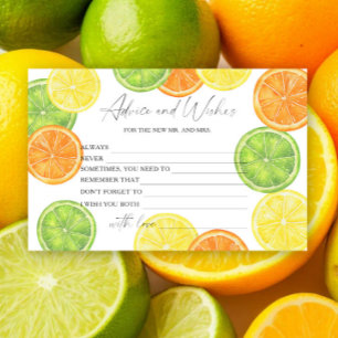 Citrus - Bruiloft Feest Advies en Wensen Briefpapier