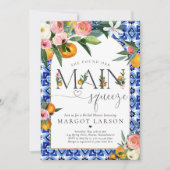 Citrus Bruiloft Feest Ze Heeft Haar Hoofdliefde Ge Kaart (Voorkant)