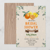 Citrus bruiloft uitnodiging (Voorkant / Achterkant)