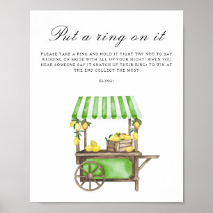 Citrus bruiloftsfeest - Doe een ring om spel Poster