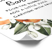 Citrus Bruiloftsfeest Mimosa Bar Poster (Hoek)