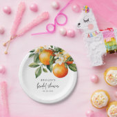 Citrus Bruiloftsfeest Papieren Bord Oranje Clement (Feest)