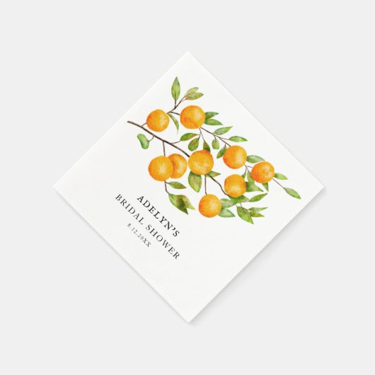 Citrus Bruiloftsfeest Zomer Servet (Hoek)