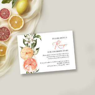Citrus Bruiloftsreceptie Recept Verzoek Kaart