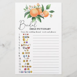 Citrus - bruiloftsshower emoji pictionary spel