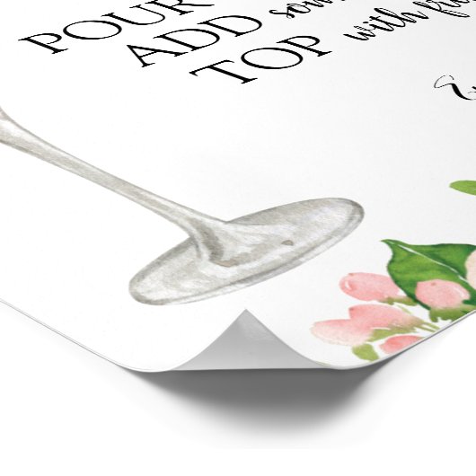 Citrus Bubble Bar Drink Sign Poster (Hoek)