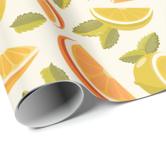 Citrus Cadeaupapier (Rol Hoek)