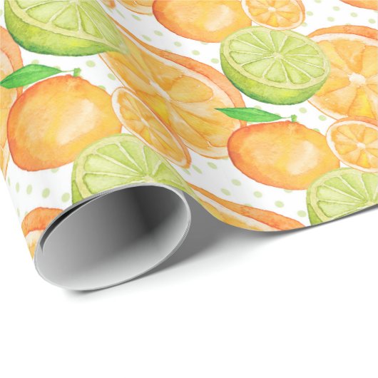 Citrus Cadeaupapier (Rol Hoek)