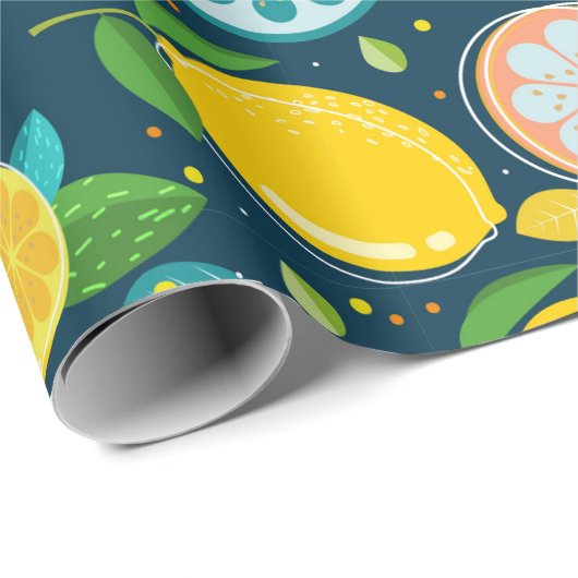 Citrus Cadeaupapier (Rol Hoek)