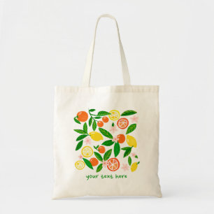 Citrus Celebration Aangepaste Boodschappen Boeren  Tote Bag