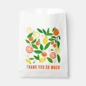 Citrus Celebration Custom BABY SHOWER Dank u Bedankzakje (Voorkant)