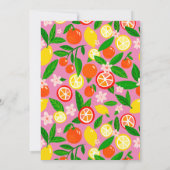 Citrus Celebration CUSTOM Bold Summer BABY SHOWER Kaart (Achterkant)