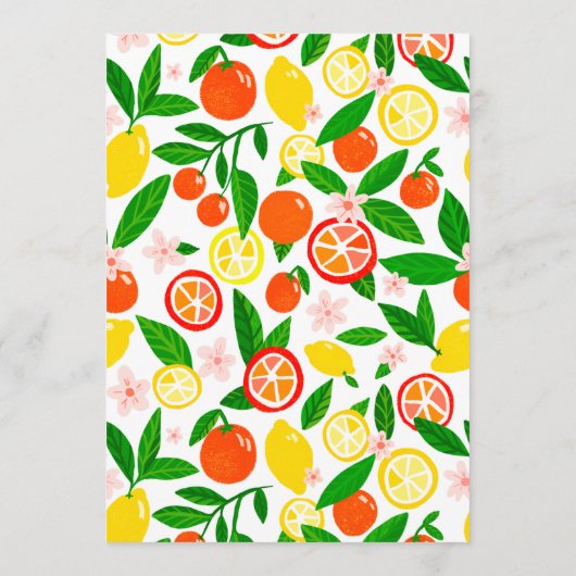 Citrus Celebration CUSTOM Bold Summer LEMON LIMOEN Menu (Achterkant)