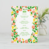 Citrus Celebration CUSTOM Bold Summer LEMON LIMOEN Menu (Staand voorkant)