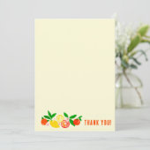 Citrus Celebration Custom Colorful Blank Note Bedankkaart (Staand voorkant)