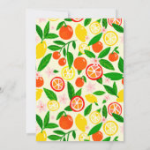 Citrus Celebration Custom Colorful Blank Note Bedankkaart (Achterkant)