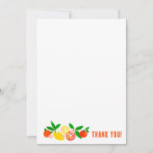 Citrus Celebration Custom Colorful Blank Note Bedankkaart (Voorkant)