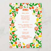 Citrus Celebration CUSTOM DRINKEN Zomerfruit Menu (Voorkant)