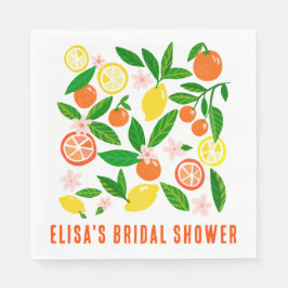 Citrus Celebration Custom Name BRIDAL SHOWER Servet